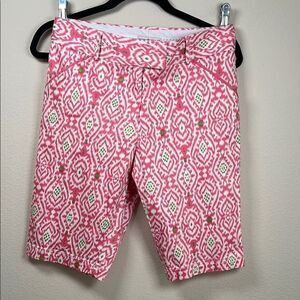 Pink Patterned Women's Shorts